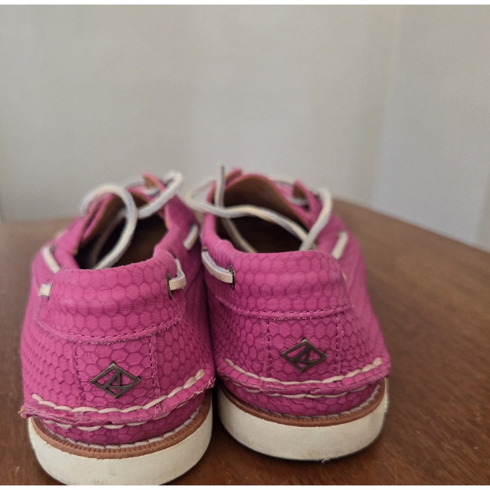 Sperry Top Sider Gold Cup Honeycomb Women's 9.5 M Pink Raspberry Boat Shoes - Picture 5 of 11